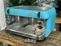 Iberital Expression 2 Groupe Blue Espresso Machine À Café Commercial Cafe Barista