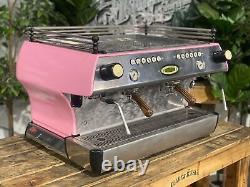 La Marzocco Fb80 Machine à café expresso professionnelle personnalisée avec 2 groupes rose & bois