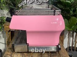La Marzocco Fb80 Machine à café expresso professionnelle personnalisée avec 2 groupes rose & bois
