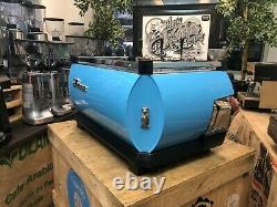 La Marzocco Gb5 3 Groupe Custom Baby Blue Espresso Coffee Machine Commercial Cafe