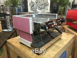 La Marzocco Linea Classic 2 Groupe Personnalisé Rose Espresso Machine À Café De Commerce