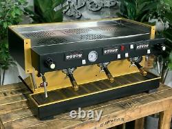 La Marzocco Linea Classic 3 Groupe Black Gold Espresso Machine À Café Commerciale