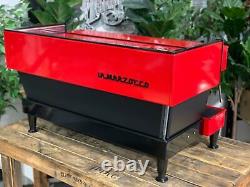 La Marzocco Linea Classic 3 Groupe Machine à Café Espresso Commerciale Rouge & Noir