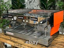 La Marzocco Linea Classic 3 Groupe Orange Espresso Coffee Machine Maker Cafe Bar