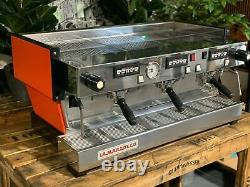La Marzocco Linea Classic 3 Groupe Orange Espresso Machine À Café Café Bar