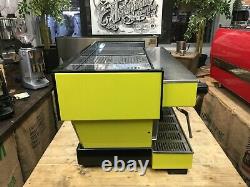 La Marzocco Linea Classic 3 Groupe Yellow Espresso Coffee Machine Maker Cafe