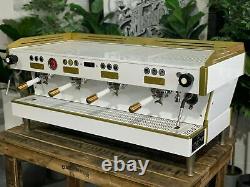 La Marzocco Linea Pb 4 Groupe White & Gold Poignées Espresso Café Machine À Café