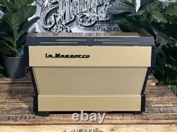La Marzocco Linea Pb Machine à Café Espresso 2 Groupes Or et Noir Bar Commercial