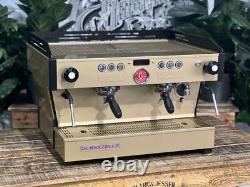 La Marzocco Linea Pb Machine à Café Espresso 2 Groupes Or et Noir Bar Commercial