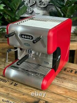 La San Marco 85 Flexa E 1 Groupe Red Espresso Coffee Machine Commercial Home Bar
