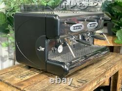 La San Marco 85e 2 Groupe Black Espresso Machine À Café Commerciale En Gros