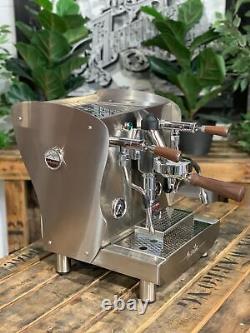 Machine à café Orchestrale Nota 1 Group Espresso neuve en acier inoxydable et bois