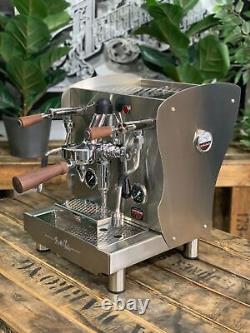 Machine à café Orchestrale Nota 1 Group Espresso neuve en acier inoxydable et bois