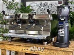 Machine à café Rancilio Rs1 2 Group en acier inoxydable neuve & Rancilio Kyro 65 Od Espresso