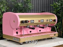 Machine à café espresso commerciale San Marino Lisa 3 Groupe Rose et Or Personnalisée