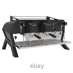 Machine à café espresso commerciale San Remo F18 2 groupes toute neuve, couleur noire, pour café/bar.