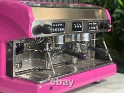 Machine à café espresso commerciale Wega Polaris 2 groupes rose chaud pour café barista