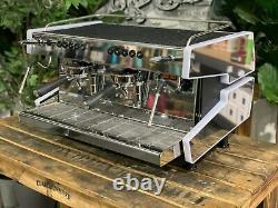 Machine à café expresso Cime Co-03 Neo E61 2 groupes en blanc et acier inoxydable