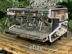 Machine à café expresso Cime Co-03 Neo E61 2 groupes en blanc et acier inoxydable