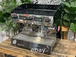 Machine à café expresso San Remo Amalfi Deluxe 2 Group en acier inoxydable noir