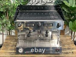 Machine à café expresso San Remo Amalfi Deluxe 2 Group en acier inoxydable noir