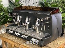 Machine à café expresso Wega Vela Vintage 3 groupes noire Café commercial Barista