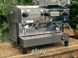 Machine à café expresso commerciale Boema D-2v15a 2 Group noire et en acier inoxydable