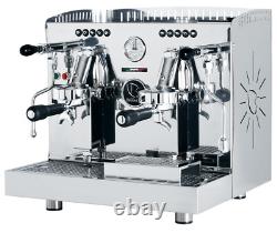 Machine à café expresso compacte Brugnetti Giulia avec réservoir en acier inoxydable, 2 groupes, neuve