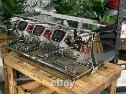 Machine à café expresso électronique Bfc Aviator 3 groupes en acier inoxydable noir pour café-bar