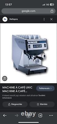 Machine à espresso et cappuccino automatique commerciale UNIC Rumba monogroupe 220V