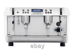 Nouvelle machine à café expresso commercial Iberital New 2 Group White Bar Latte Café