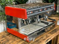 Nuova Simonelli Programme Semi Automatic 2 Groupe Red Espresso Coffee Machine Cafe