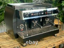 Sab Elegance 2 Groupe Black Espresso Machine À Café Commercial Cafe Panier Barista