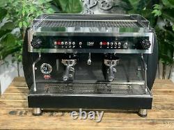 Sab Elegance 2 Groupe Black Espresso Machine À Café Commercial Cafe Panier Barista