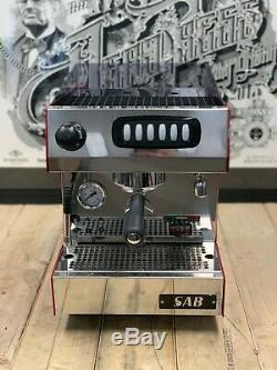 Sab Nobel 1 Red Group Espresso Machine À Café Café Commercial Home Office Réservoir