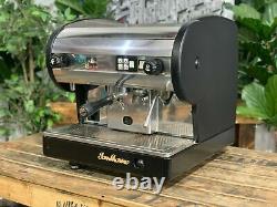 Saint-marin Lisa 1 Groupe Black Espresso Machine À Café Commercial Café Barista