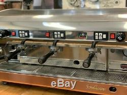 San Marino Lisa 3 Groupe En Laiton Inoxydable Base Espresso Machine À Café De Commerce