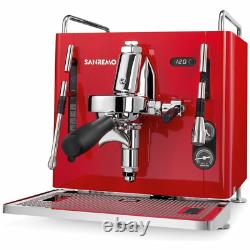San Remo Cube R 1 Groupe Nouvelle Marque Gloss Red Espresso Machine À Café Commerciale