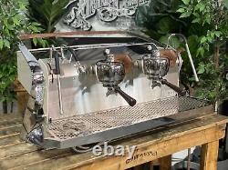 Slayer Steam Lp 2 Groupe Blanc Et Bois Avec Jug Rinser Espresso Machine À Café