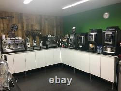 Tout Nouveau Iberital Ib7 2 Groupe White Espresso Coffee Machine Exc Tva