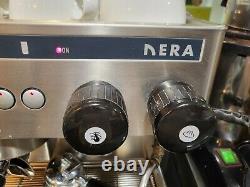 Visacrem Nera Et Grinder 2groupe Commercial Espresso Machine À Café