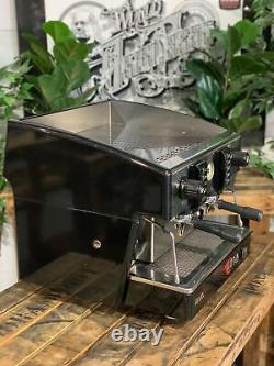 Wega Atlas Compact Evd 2 Groupe Black Espresso Cart Machine À Café Commercial Bar