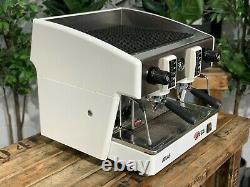 Wega Atlas Compact Evd 2 Groupe White Espresso Coffee Machine Commercial Cafe