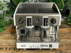 Wega Atlas Compact Evd 2 Groupe White Espresso Coffee Machine Commercial Cafe