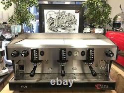 Wega Atlas Evd Black 3 Groupe Espresso Machine À Café Commercial Cafe Office