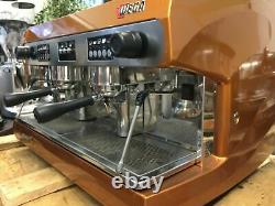 Wega Polaris 2 Groupe Bronze Espresso Machine À Café Commercial Cafe Barista Cup