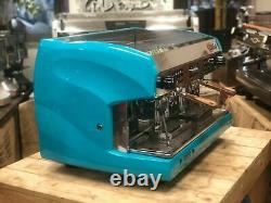 Wega Polaris 2 Groupe High Cup Blue Timber Poignées Espresso Machine À Café Personnalisée