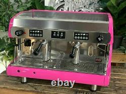 Wega Polaris 2 Groupe Hot Pink High Cup Espresso Machine À Café Commercial Café