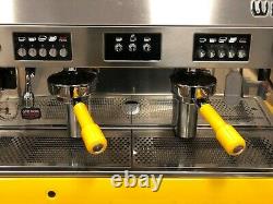 Wega Polaris 2 Groupe Yellow Espresso Coffee Machine Commercial Cafe Barista Cart