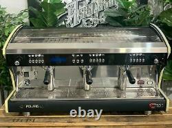 Wega Polaris Tron 3 Groupe Black Espresso Machine À Café Commercial En Gros Bar